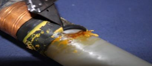 Screen cut of termination