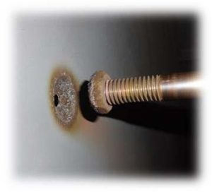 Figure 4 Partial discharge damage